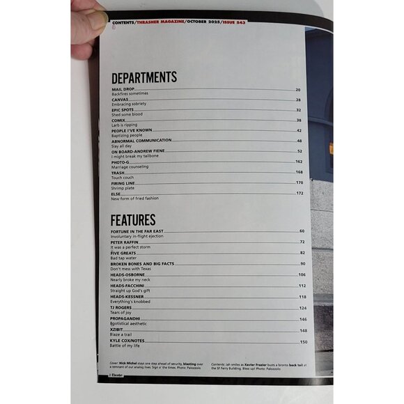 Thrasher Skateboarding Magazine October 2025 Skateboarding Issue - Picture 3 of 6